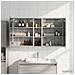 Set di Armadi da Bagno con lo scaffale 3 pcs 120 x 14,5 x 70 cm - Foto miniatura 4