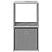 Comodino con cassetto 2 pcs Grigio cemento 35 x 32 x 68,5 cm - Foto miniatura 6