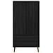 Guardaroba MOLDE Nero 90 x 55 x 175 cm Legno Massello di Pino - Foto miniatura 5