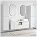 Set di mobili per il bagno 5 pz Bianco Lucido - Foto miniatura 10