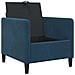 Set di Divani con Storage 2 pz Blu Poliestere - Foto miniatura 4
