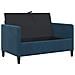 Set di Divani con Storage 2 pz Blu Poliestere - Foto miniatura 9