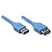 ICOC U3-AA-10-EX - Cavo Prolunga USB 3.0 A maschio / A femmina 1 m blu - Foto miniatura 1