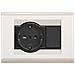 2588tl / wh Placca Schuko + 1p Bianco - Foto miniatura 1