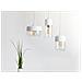 Lampada Da Soffitto Nera In Vetro E Metallo Bianco - Jurua - Foto miniatura 4