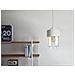 Lampada Da Soffitto Nera In Vetro E Metallo Bianco - Jurua - Foto miniatura 11
