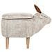 Pouf In Tessuto Beige Reindeer - Foto miniatura 6