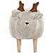 Pouf In Tessuto Beige Reindeer - Foto miniatura 16
