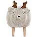 Pouf In Tessuto Beige Reindeer - Foto miniatura 12