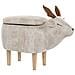 Pouf In Tessuto Beige Reindeer - Foto miniatura 10