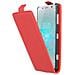 Custodia Compatibile Con Sony Xperia Xz2 Compact In Rosso Cremisi - Coperchio Protettivo In Design Flip Realizzato In Similpelle Testurizzata - Foto miniatura 4