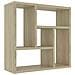 Scaffale Parete Rovere Sonoma 45,1x16x45,1 cm Legno Multistrato - Foto miniatura 1