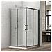 Box Cabina Doccia Angolare Corner Due Ante Scorrevoli Cristallo Temprato *** Misure : 77-79x77-79xh195 Cm Trasparente - Foto miniatura 1
