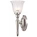 1 Applique Da Parete Per Bagno Chiaro Nichel Lucido Ip44, G9 - Foto miniatura 1