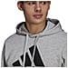 Felpa Da Uomo Con Cappuccio Essentials Big Logo Grigia Taglia Xs Codice Gk9577 - Foto miniatura 4