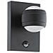 Lampada a LED da Parete Esterna con Sensore Sesimba 1 2x3,7W Nera - Foto miniatura 1