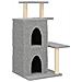 Albero Per Gatti Con Tiragraffi In Sisal Grigio Chiaro 97 Cm - Foto miniatura 1