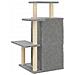 Albero Per Gatti Con Tiragraffi In Sisal Grigio Chiaro 97 Cm - Foto miniatura 5