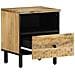 Comodino 40x33x46 Cm In Legno Massello Di Mango - Foto miniatura 2