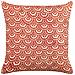 Cuscino Decorativo Rhus Cotone 45 X 45 Cm Geometrico Stampa A Blocchi Rosso - Foto miniatura 3
