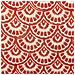 Cuscino Decorativo Rhus Cotone 45 X 45 Cm Geometrico Stampa A Blocchi Rosso - Foto miniatura 4