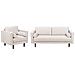 Set Da Salotto 4 Posti Nurmo Tessuto Beige Chiaro - Foto miniatura 7