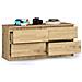 Cassettiera K120, 4 cassetti, 120x40x55 cm, Colore Quercia Artisan - Foto miniatura 2
