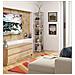 Scaffale stile loft con ripiani in legno, 6 ripiani, 50x32x192 cm, Colore Bianco e Sonoma Quercia - Foto miniatura 4