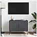 Mobile Tv Antracite 68x39x50,5 Cm In Acciaio - Foto miniatura 5
