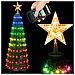 Albero Di Natale 120 Cm Cono Pieghevole 160 Led Smart Luminosi Con App Control - Foto miniatura 3