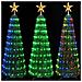 Albero Di Natale 120 Cm Cono Pieghevole 160 Led Smart Luminosi Con App Control - Foto miniatura 4