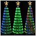 Albero Di Natale 120 Cm Cono Pieghevole 160 Led Smart Luminosi Con App Control - Foto miniatura 5