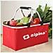 Borsa Termica Frigo 25Lt Pieghevole Manici Metallo Tessuto Rosso 48x28x24 Mare - Foto miniatura 3