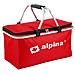 Borsa Termica Frigo 25Lt Pieghevole Manici Metallo Tessuto Rosso 48x28x24 Mare - Foto miniatura 1