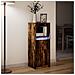 Credenza con LED Rovere Fumo 38x34x100 cm in Legno Multistrato - Foto miniatura 2