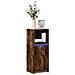Credenza con LED Rovere Fumo 38x34x100 cm in Legno Multistrato - Foto miniatura 3