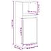 Credenza con LED Rovere Fumo 38x34x100 cm in Legno Multistrato - Foto miniatura 4