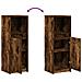 Credenza con LED Rovere Fumo 38x34x100 cm in Legno Multistrato - Foto miniatura 7