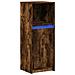 Credenza con LED Rovere Fumo 38x34x100 cm in Legno Multistrato - Foto miniatura 8