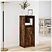 Credenza con LED Rovere Fumo 38x34x100 cm in Legno Multistrato - Foto miniatura 9
