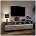 Mobile TV a Parete con LED Rovere Sonoma 180x31x45 cm - Foto miniatura 5