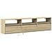 Mobile TV a Parete con LED Rovere Sonoma 180x31x45 cm - Foto miniatura 6
