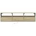 Mobile TV a Parete con LED Rovere Sonoma 180x31x45 cm - Foto miniatura 8