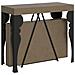 Consolle allungabile 90x40/196 cm Riza Small tortora telaio antracite - Foto miniatura 1