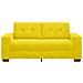 Divano Divanetto Giallo 140 cm in Velluto - Foto miniatura 2