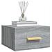 Lusso Casadino -  Comodino A Muro Grigio Sonoma 35x35x20 Cm - Foto miniatura 3