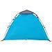 Tenda a Cupola da Campeggio 3 Persone Blu a Rilascio Rapido - Foto miniatura 8
