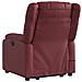 Poltrona Alzapersona Reclinabile Rosso Vino in Similpelle - Foto miniatura 5