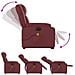 Poltrona Alzapersona Reclinabile Rosso Vino in Similpelle - Foto miniatura 7