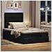 Struttura Letto Pouf con Materasso Nero 120x200 cm in Tessuto - Foto miniatura 3